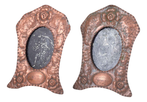 Picture Frames in Embossed Copper, 1933, Set of 2