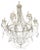 Ivory Florentine Iron and Crystals Chandelier by Simoeng For Sale