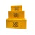 Asian Style Yellow Jewelry Boxes - Set of 3 For Sale - Image 9 of 9