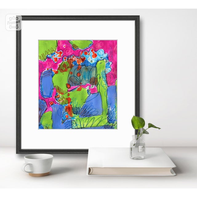 CL Auker Original Contemporary Mixed Media Painting, “The Earlier Chaos” For Sale - Image 9 of 9