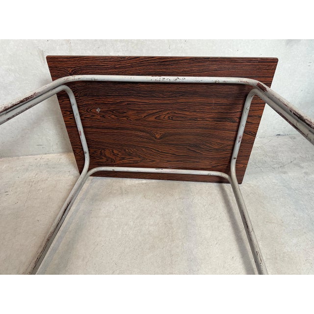 Vintage Industrial Steel and Composite School Desk, 1960s For Sale - Image 14 of 18