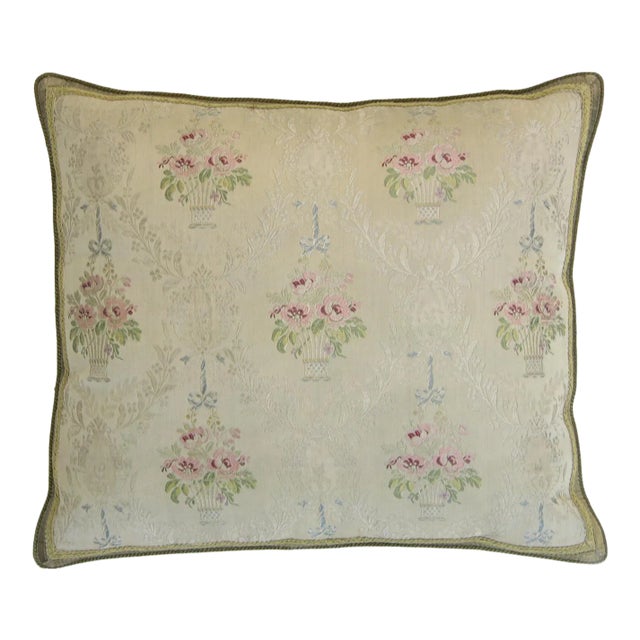 Circa 1860 Antique French Textile Pillow For Sale