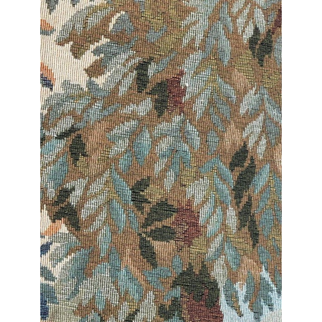 Textile Vintage French Aubusson Style Jacquard Tapestry, 1980s For Sale - Image 7 of 14