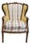 Louis XVI French Wooden Corbeille Armchair by Pierre Frey, 1820 For Sale