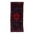 Vintage Shiraz Hand-Knotted Wool Runner Rug - Deep Crimson & Indigo Tribal Medallion For Sale