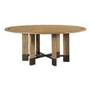 Industrial Modern Round Dining Table