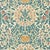 Morris & Co. Daisy & Oak Wallpaper in Madder/Teal For Sale