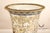 Hand Painted Porcelain Decorative Vase with Gilded Metal Base and Cap For Sale - Image 11 of 17