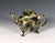 Mid 18th Century Whieldon-Type Creamware Tortoiseshell Teapot With Grape Vine Relief and Crabstock Handle, Staffordshire For Sale - Image 13 of 14