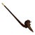 Antique Carved Wood Tobacco Pipe With Soldier Head For Sale