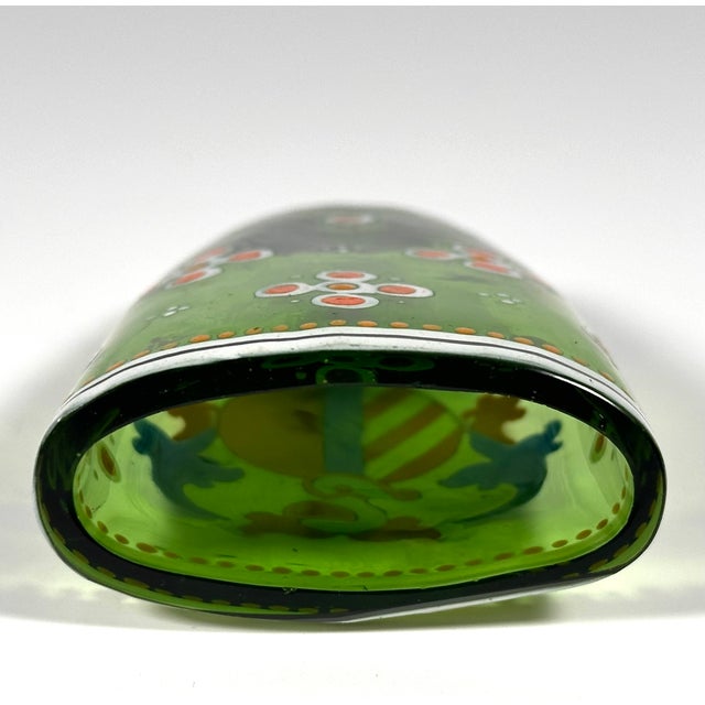 Late 19th Century Bohemian Heraldic Armorial Art Glass Pocket Beaker For Sale - Image 14 of 18