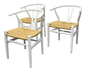 Modway Amish Wood Rope Side Chairs, Set of Three