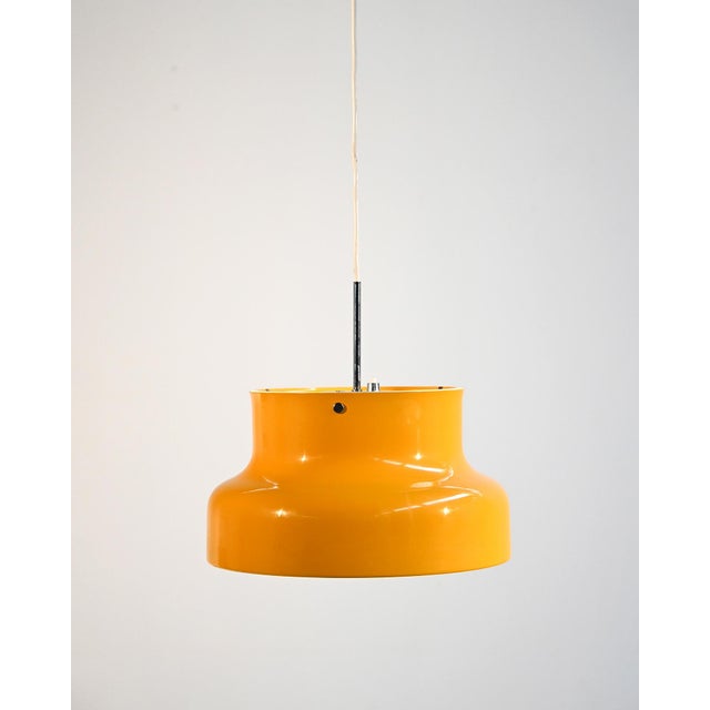 Metal Yellow Bumling Lamp by Anders Pehrson for Ateljé Lyktan, 1960s For Sale - Image 7 of 13