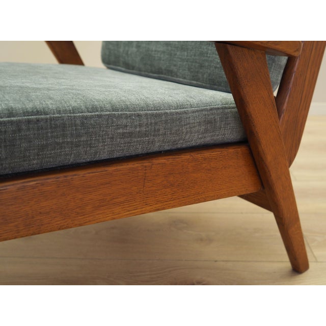 Danish Oak Armchair, 1970s For Sale - Image 15 of 17