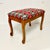 1970s Mid-Century Boho Chic Folk Art Needlepoint Stool Bench. For Sale - Image 10 of 14