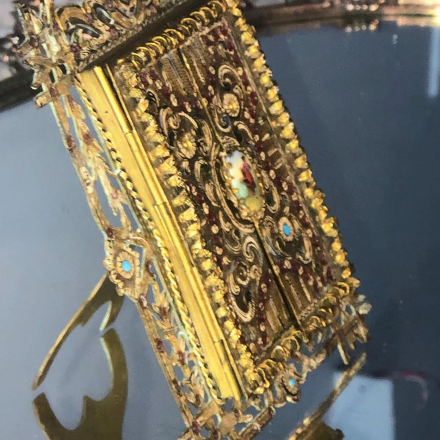 Late 19th Century Anton Boehm Brass Frame en Wien For Sale - Image 4 of 8