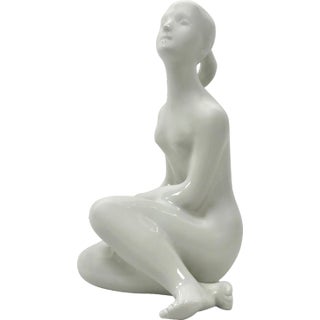 Nude Statue by J. Černoch for Royal Dux Bohemia, 1960s For Sale