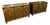 Vintage William Doezema for Mastercraft Furniture Burl & Brass Sideboards - A Pair For Sale