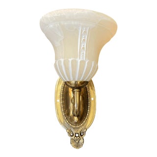Vintage Victorian Style Quoisel Wall Sconce Solid Brass For Sale
