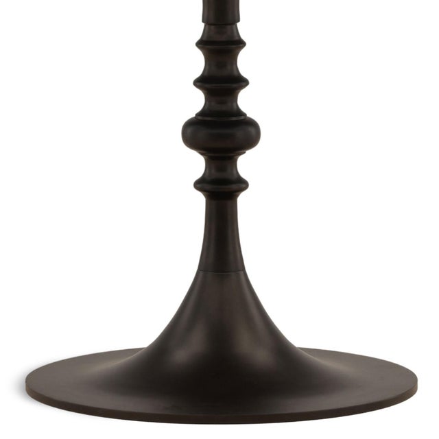 Crema Marble Round Bistro Table For Sale - Image 4 of 4