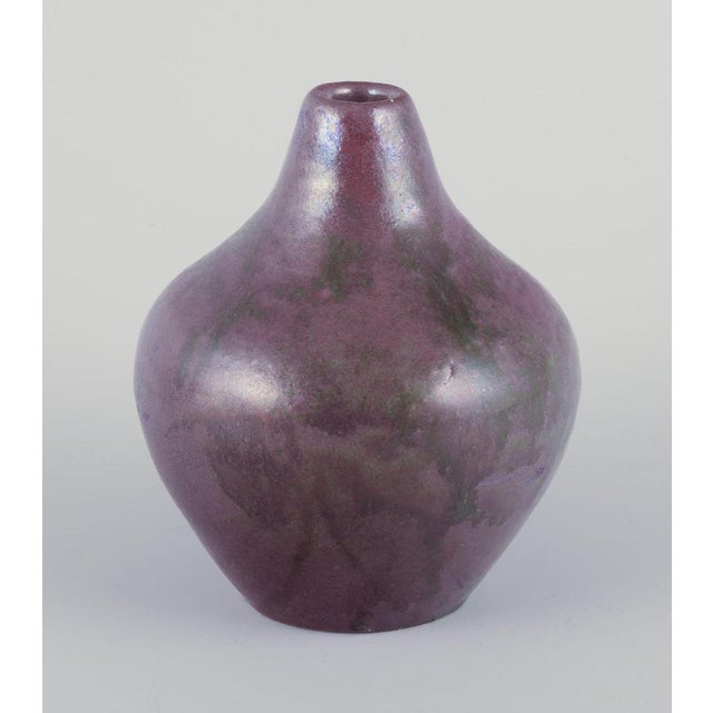 Danish Ceramici Vase in Luster Glaze from Søren Kongstrand, 1920s For Sale - Image 3 of 7