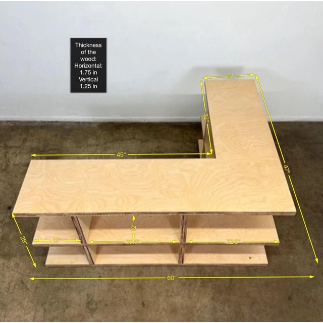 Custom Made Corner Sofa Bookcase For Sale - Image 13 of 13