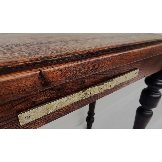 Antique Table in Oak, 1890s For Sale - Image 12 of 18
