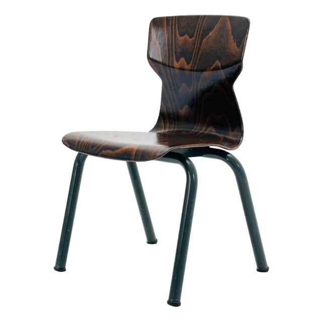 Industrial Children's School Chair in Plywood by Galvanitas & Eromes, 1960s For Sale