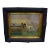 Hunting Dog W/ Waterfowl Chromolithograph in Faux Bois Frame For Sale