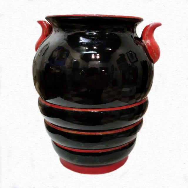 Terracotta Vase by Davide Fabbri for CIMA di Davide Fabbri, 1932 For Sale - Image 3 of 13