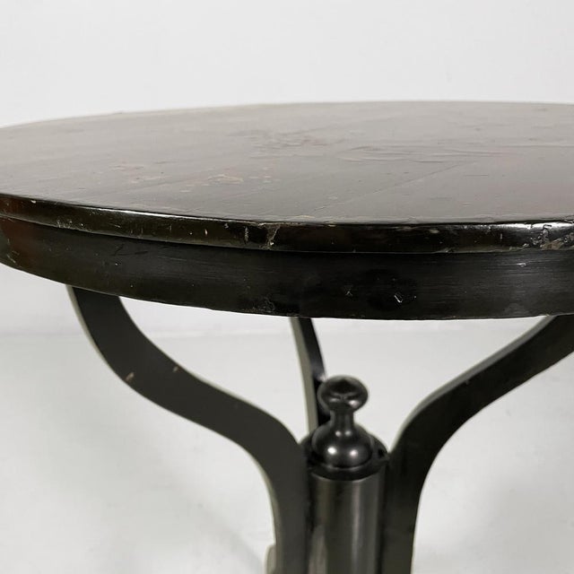 Art Deco Italian Dining Table in Black Wood, 1930s For Sale - Image 9 of 17