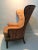 Designer Knoll Upholstered High Wingback Saddle Leather Chair For Sale - Image 10 of 13
