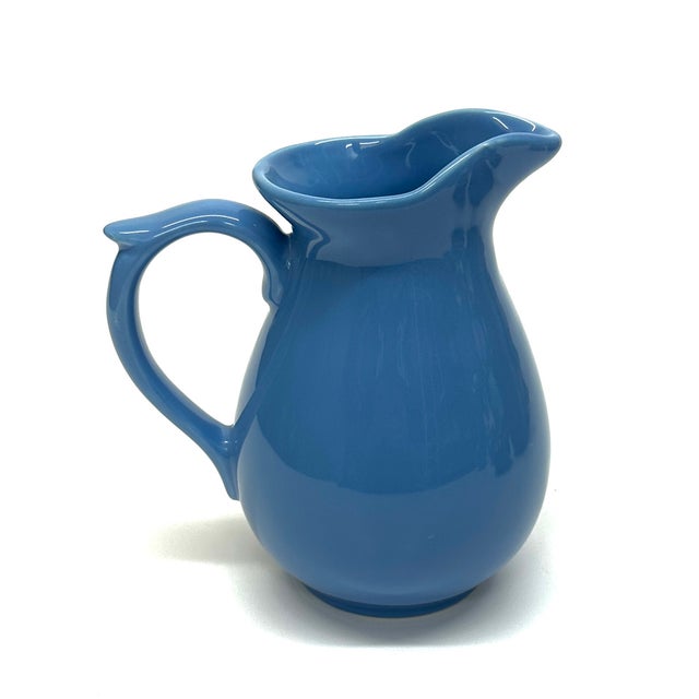 Mid 20th Century Mid 20th Century Mid Century Modern Moody Blues Mixed Pitcher Curation - Group of 5 For Sale - Image 5 of 12
