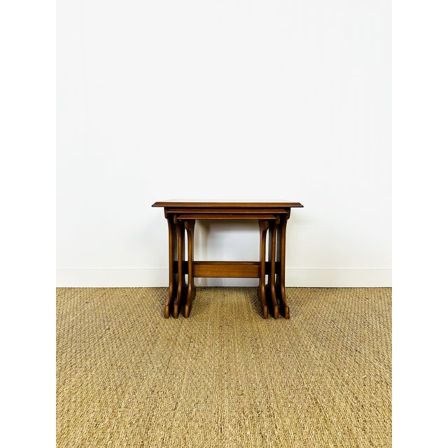 Scandinavian Teak Nesting Tables, 1960s, Set of 3 For Sale - Image 13 of 17