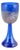 Blue Art Glass Wine Glass by Kjell Engman for Kosta Boda, 1980s For Sale