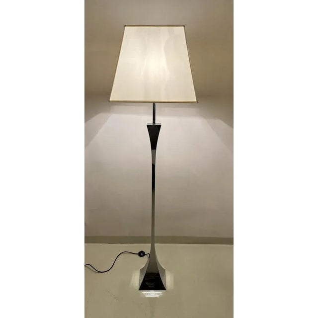 Silver Vintage Floor Lamp by A. Tonello and A. Montagna Grillo, 1970s For Sale - Image 8 of 9