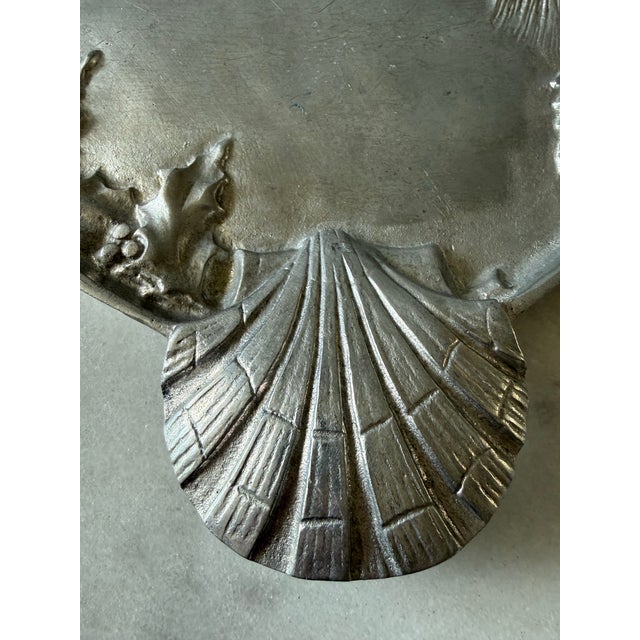 1980s Vintage Arthur Court Cast Aluminum Oval Platter For Sale - Image 5 of 9