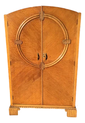 Vintage Circa 1930's Deco Wardrobe