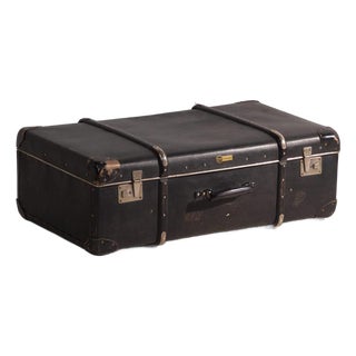 Vintage Travel Trunk in Vulcanised Fibre from Wico, Germany, 1930 For Sale