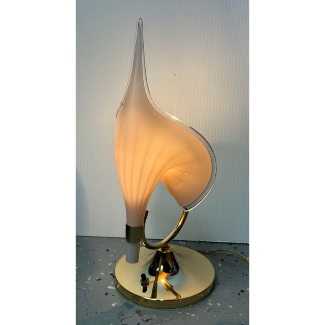 Franco Luce hand-blown Murano glass table lamp I also have a matching Chandelier if interested you need additional...