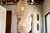 Luminous Metal Frame Tiered Laced Pendant Lantern For Sale - Image 9 of 15