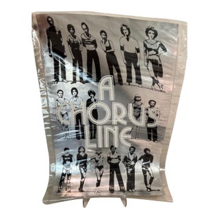 A Chorus Line Broadway Poster Shubert Theatre Foil First Edition For Sale