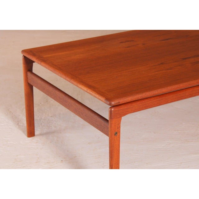 Large Mid-Century Danish Teak Coffee Table from Trioh, 1960s For Sale - Image 4 of 11