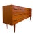 Wood Vintage Mid Century Modern 9 Drawer Long Dresser With Sculpted Drawer Pulls. For Sale - Image 7 of 10