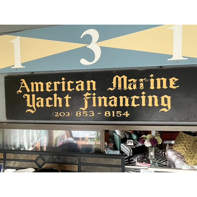 Vintage Complementary Marine Yacht Trade Signs—A Pair For Sale - Image 4 of 4