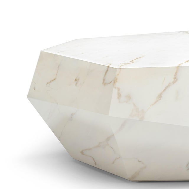 Three Rocks Low Coffee Table in Estremoz Marble from Insidherland, in New conditions. Designed from 2000 Labeled by Maker