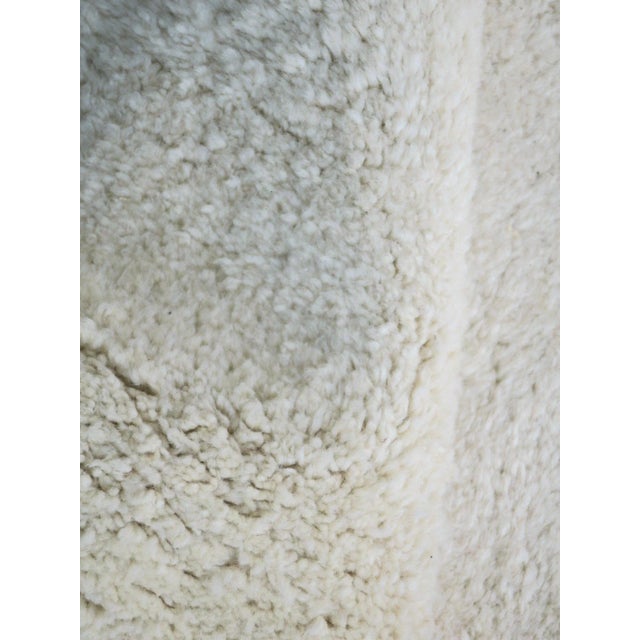 Vintage Moroccan Wool Hand-Knotted Beni Ourain Rug For Sale - Image 6 of 7