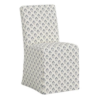 Stoffer Home x Cloth & Company Slipcover for Lindy Dining Chair in Francie Floral Blue For Sale
