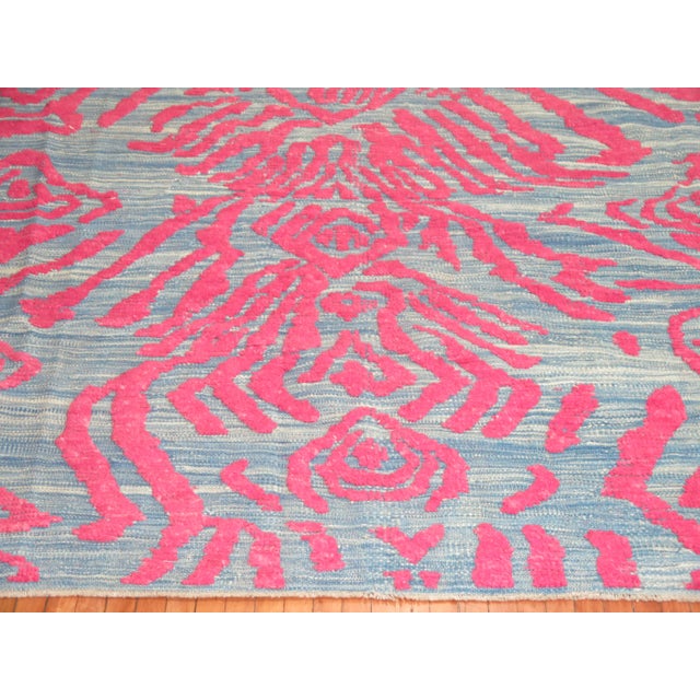 Vintage Turkish Raised Pile Rug - 8'6" x 10' For Sale In New York - Image 6 of 7
