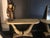 Wood Parchment Console Table in the style of Karl Springer, 1970s For Sale - Image 7 of 11